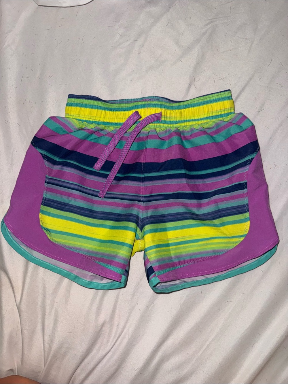 UNDER ARMOUR Bright Striped Athletic Shorts